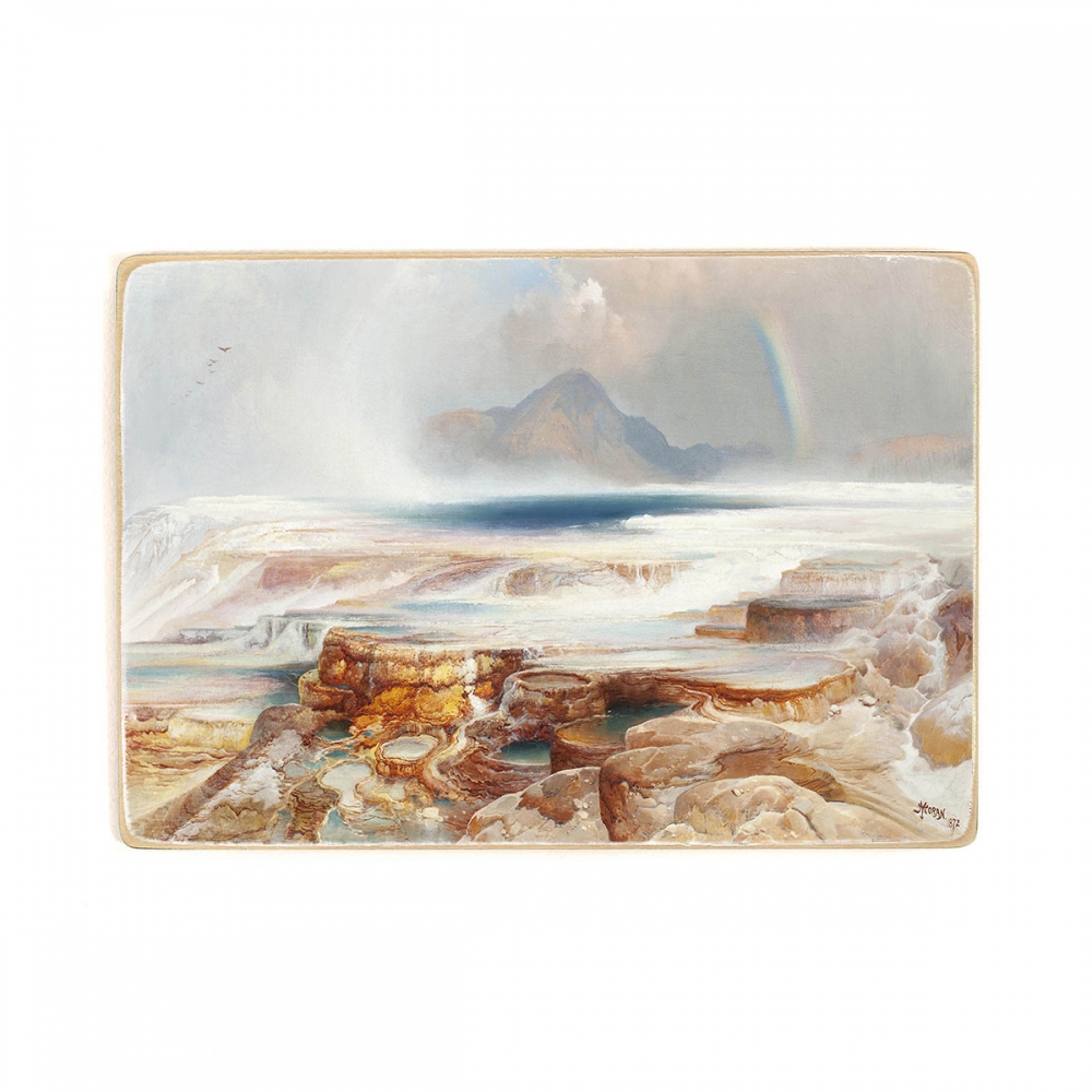 

Деревянный постер Искусство Thomas Moran - Hot Springs of the Yellowstone А1