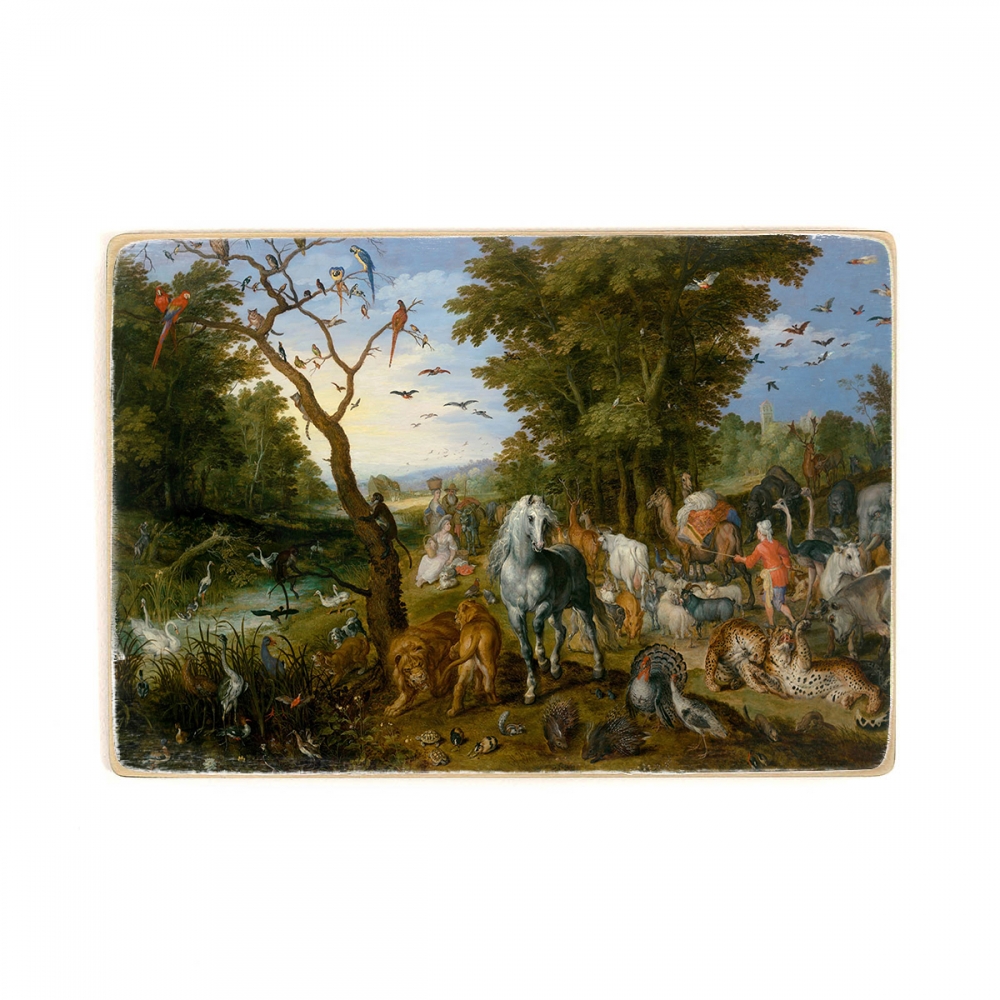 

Деревянный постер Искусство Jan Brueghel the Elder - The Entry of the Animals into Noahs Ark А2