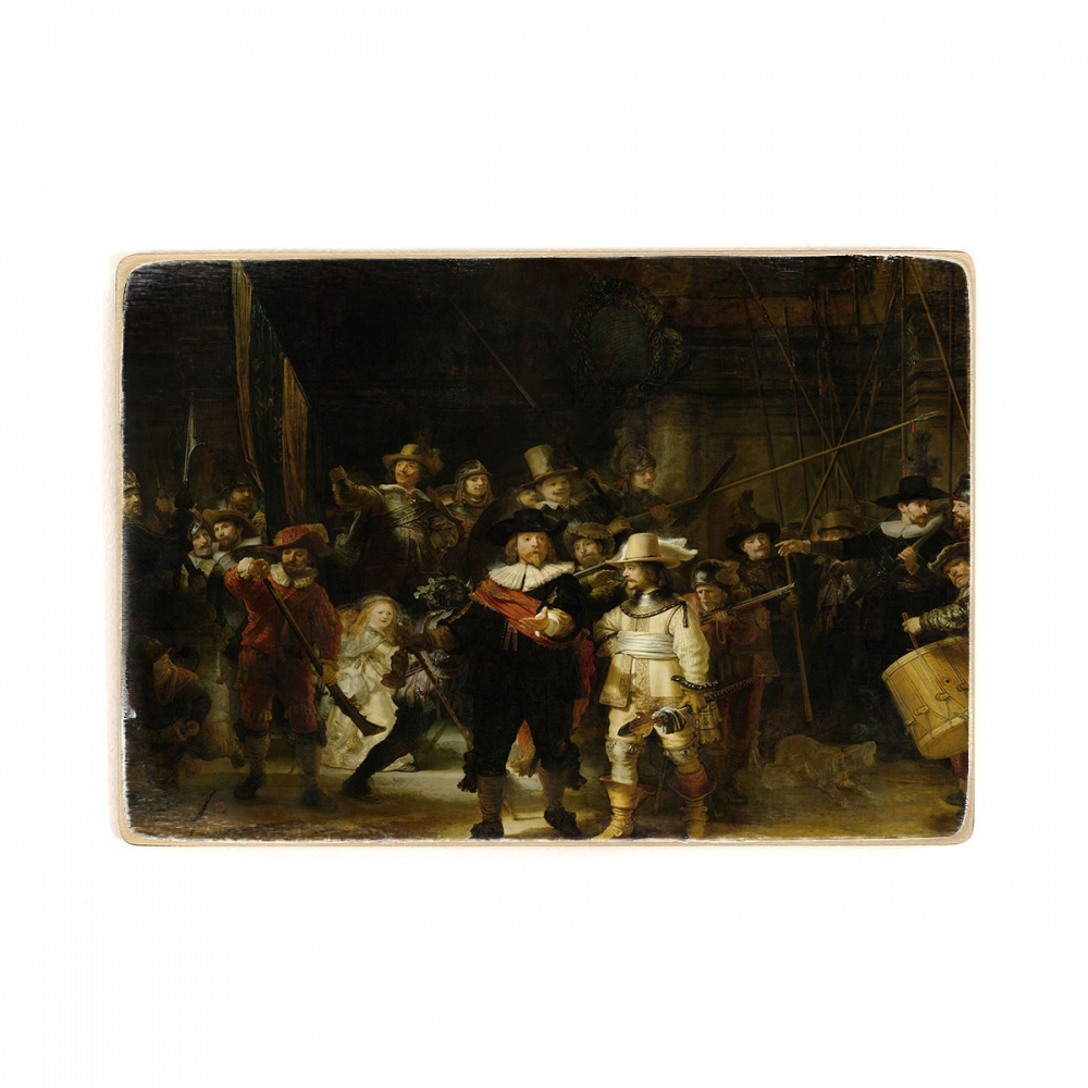 

Деревянный постер Искусство Rembrandt - The Night Watch А2
