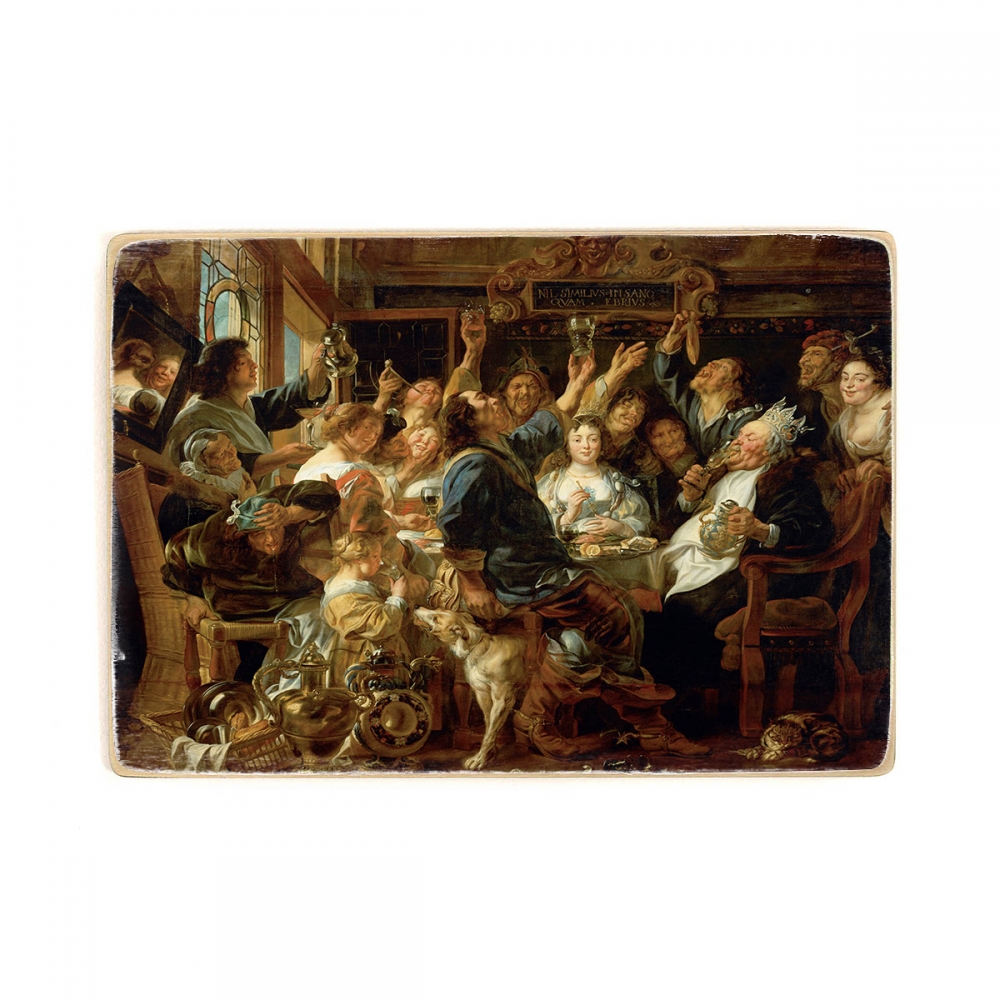 

Деревянный постер Искусство Jacob Jordaens - The Feast of the Bean King А1