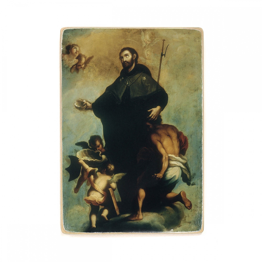 

Деревянный постер Искусство Miguel Cabrera - Saint Francis Xavier А2
