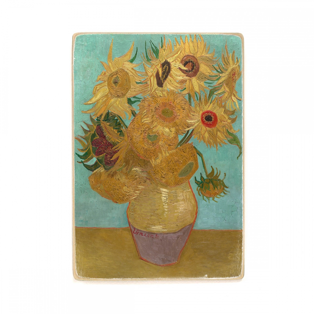 

Деревянный постер Искусство Vincent Willem van Gogh, Dutch - Sunflowers А2