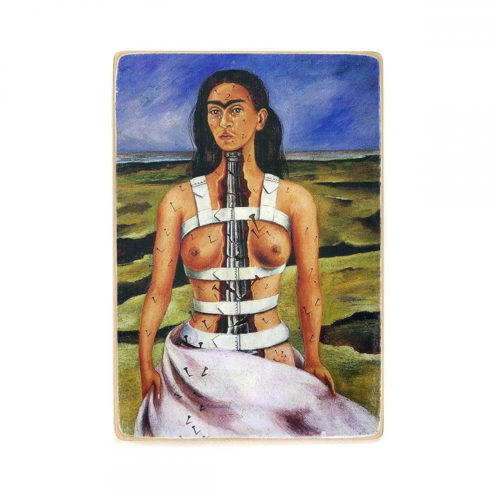 

Деревянный постер Искусство The Broken Column - Frida Kahlo (1944) А2