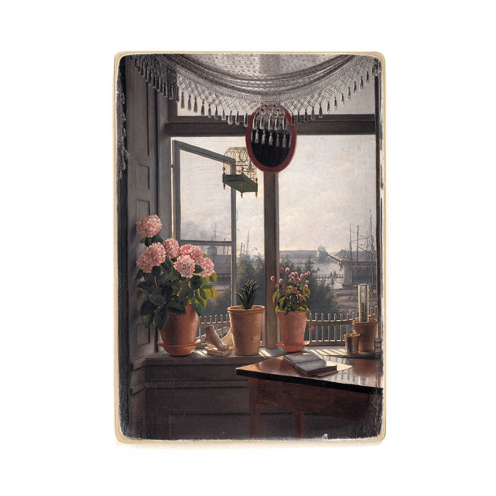 

Деревянный постер Искусство Martinus Rørbye - View from the Artists Window А1