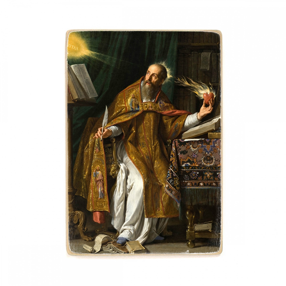 

Деревянный постер Искусство Philippe de Champaigne - Saint Augustine А1
