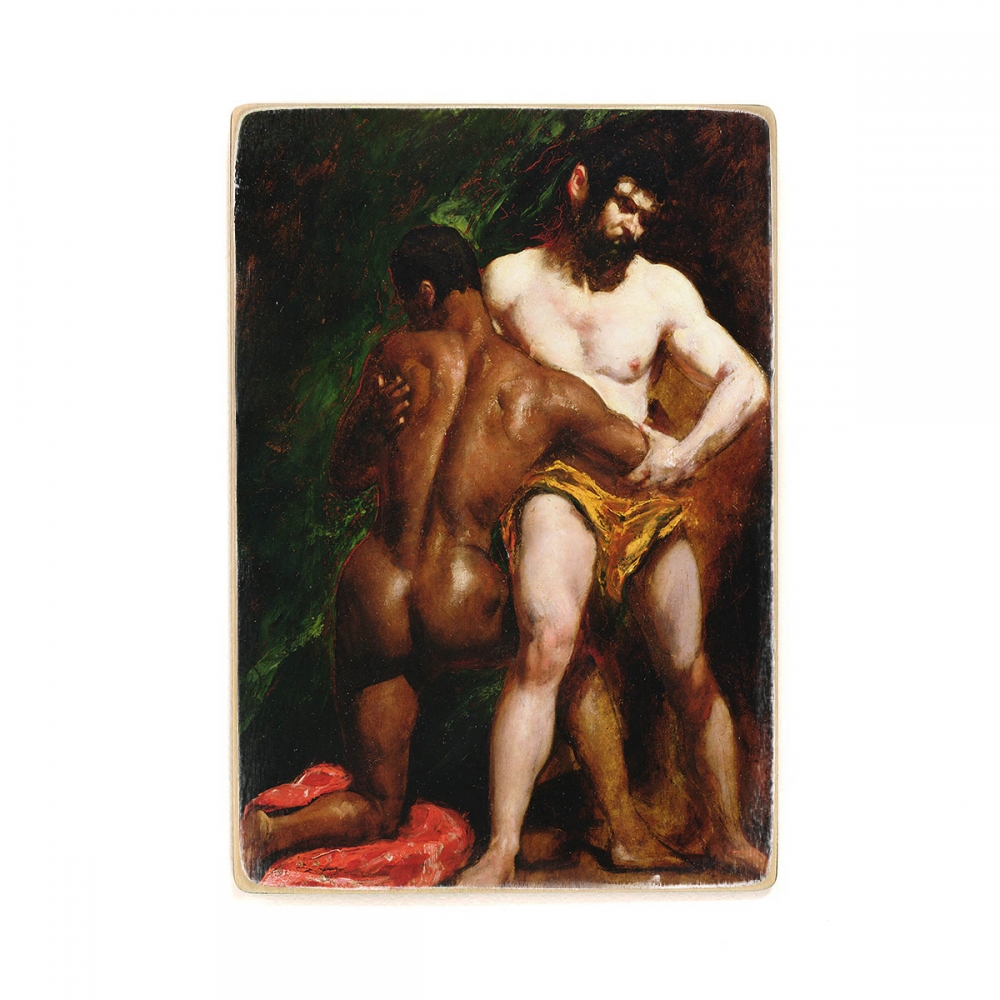 

Деревянный постер Искусство The Wrestlers - William Etty (1835) А2