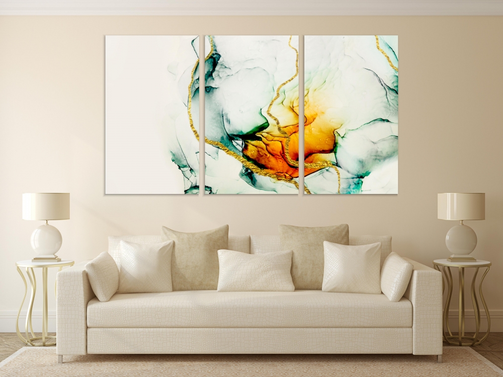 

Картина на холсте Модульные Модульная картина Transparent Creativity 3 картины 25х50 см.