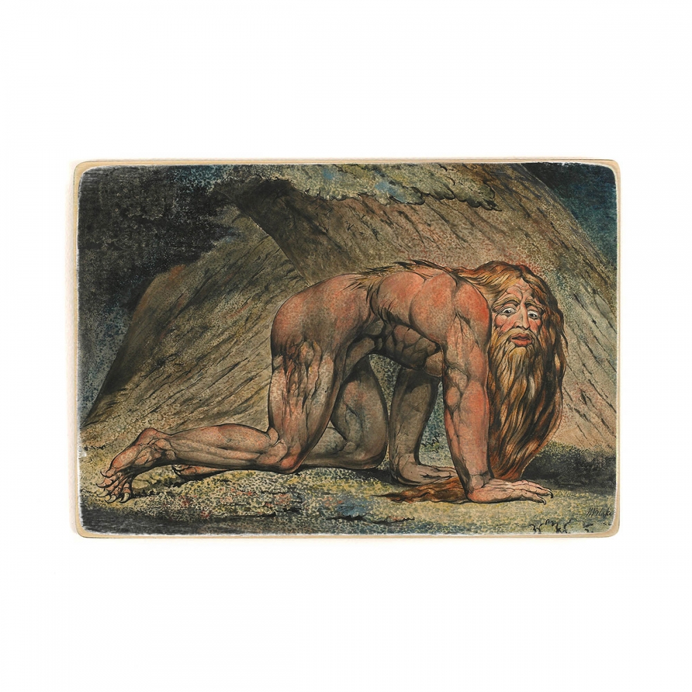 

Деревянный постер Искусство William Blake - Nebuchadnezzar А1