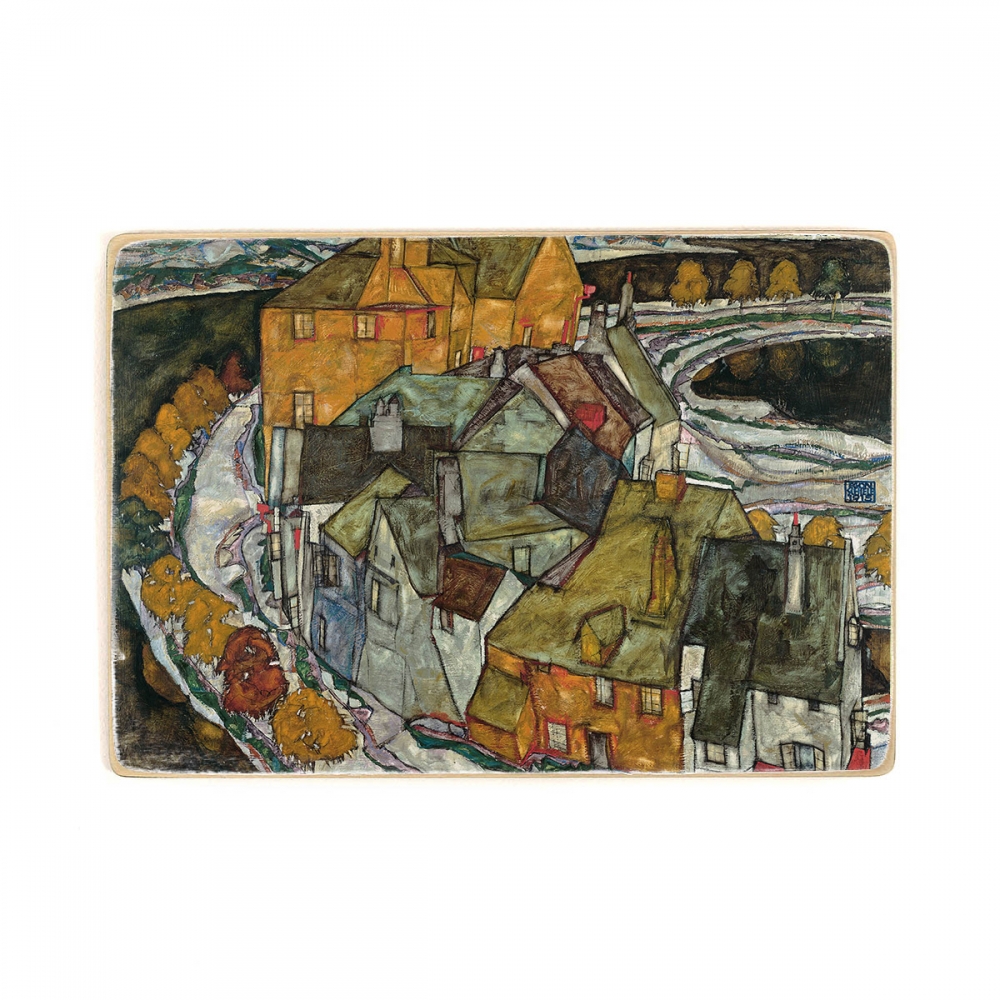 

Деревянный постер Искусство Egon Schiele - Crescent of Houses II (Island Town) А2