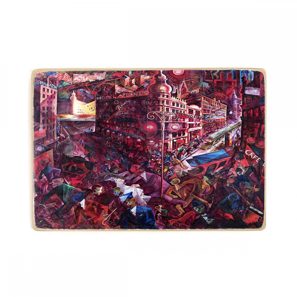 

Деревянный постер Искусство The Big City - George Grosz (1916-1917) А1