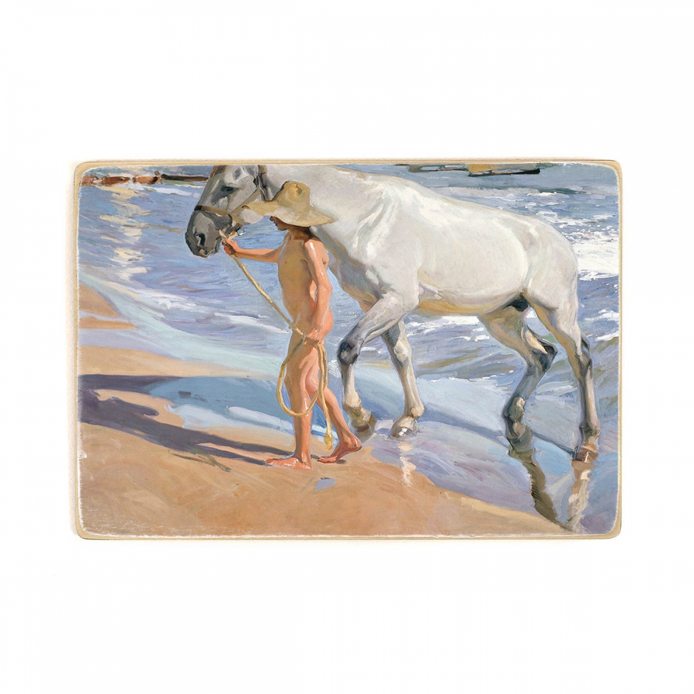 

Деревянный постер Искусство Joaquín Sorolla y Bastida - The Horses Bath А1