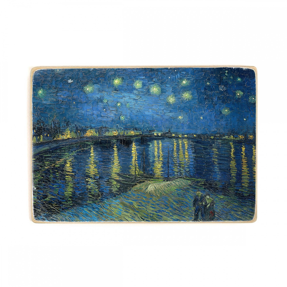 

Деревянный постер Искусство Vincent van Gogh - Starry Night on the Rhone А1