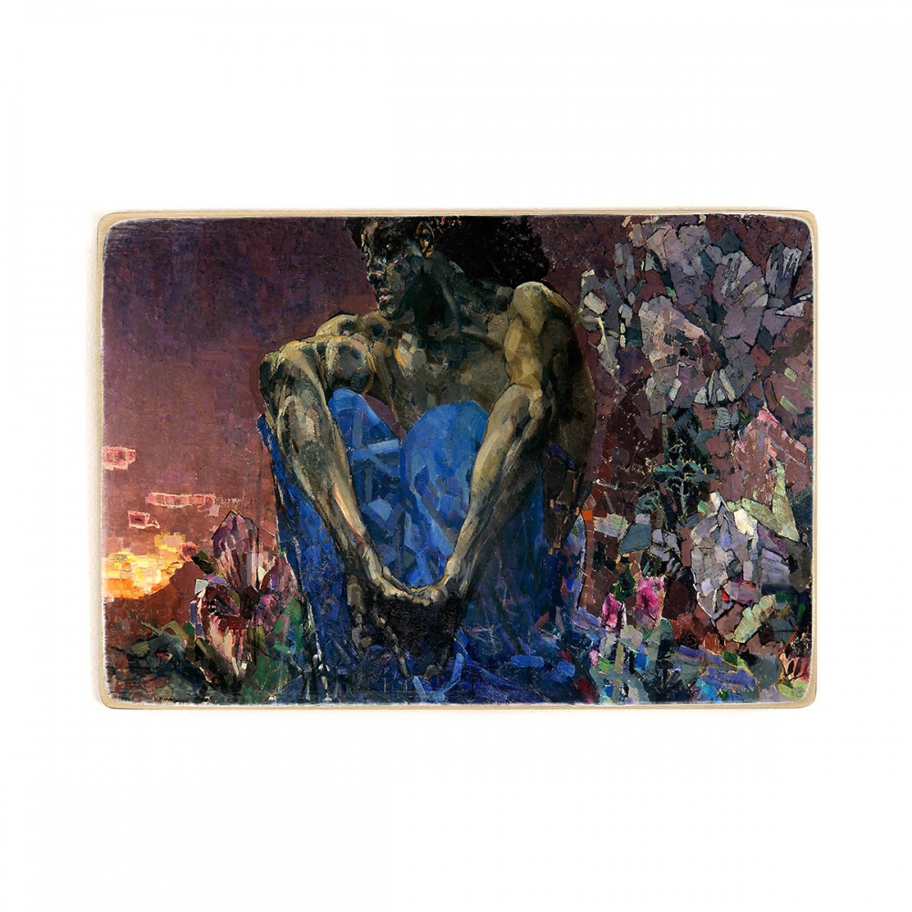 

Деревянный постер Искусство Mikhail Vrubel - Демон (сидящий) А2