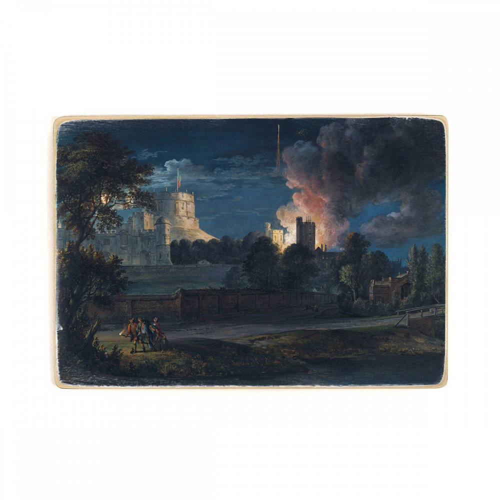 

Деревянный постер Искусство Paul Sandby - Windsor Castle from Datchet Lane on a rejoicing night, 1768 А2