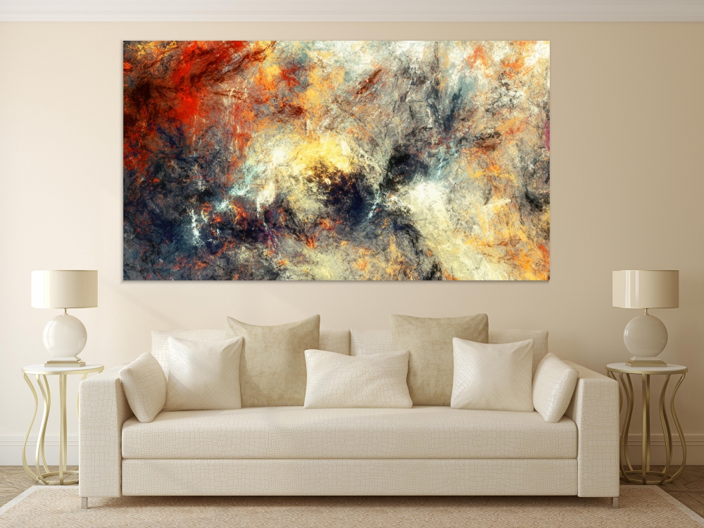 

Картина на холсте Абстракция Artistic Splashes 50х100 см.