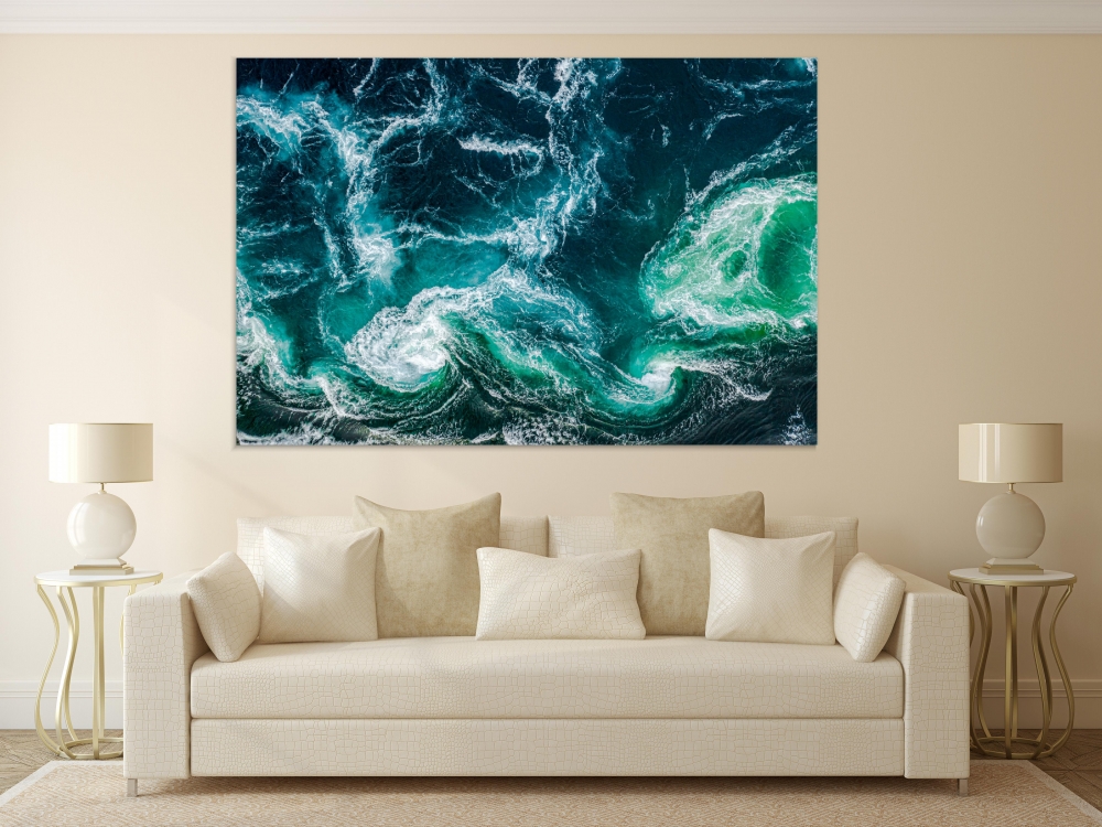 

Картина на холсте Абстракция Water Waves 75х100 см.