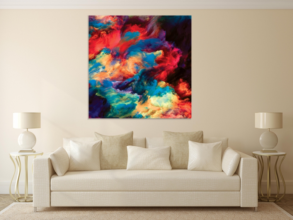 

Картина на холсте Абстракция Color Swirl On Canvas 100х100 см.