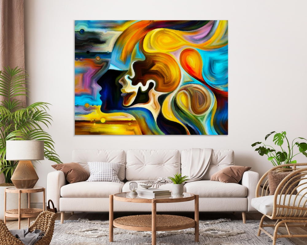 

Картина на холсте Абстракция Colors Of The Mind 110х150 см.