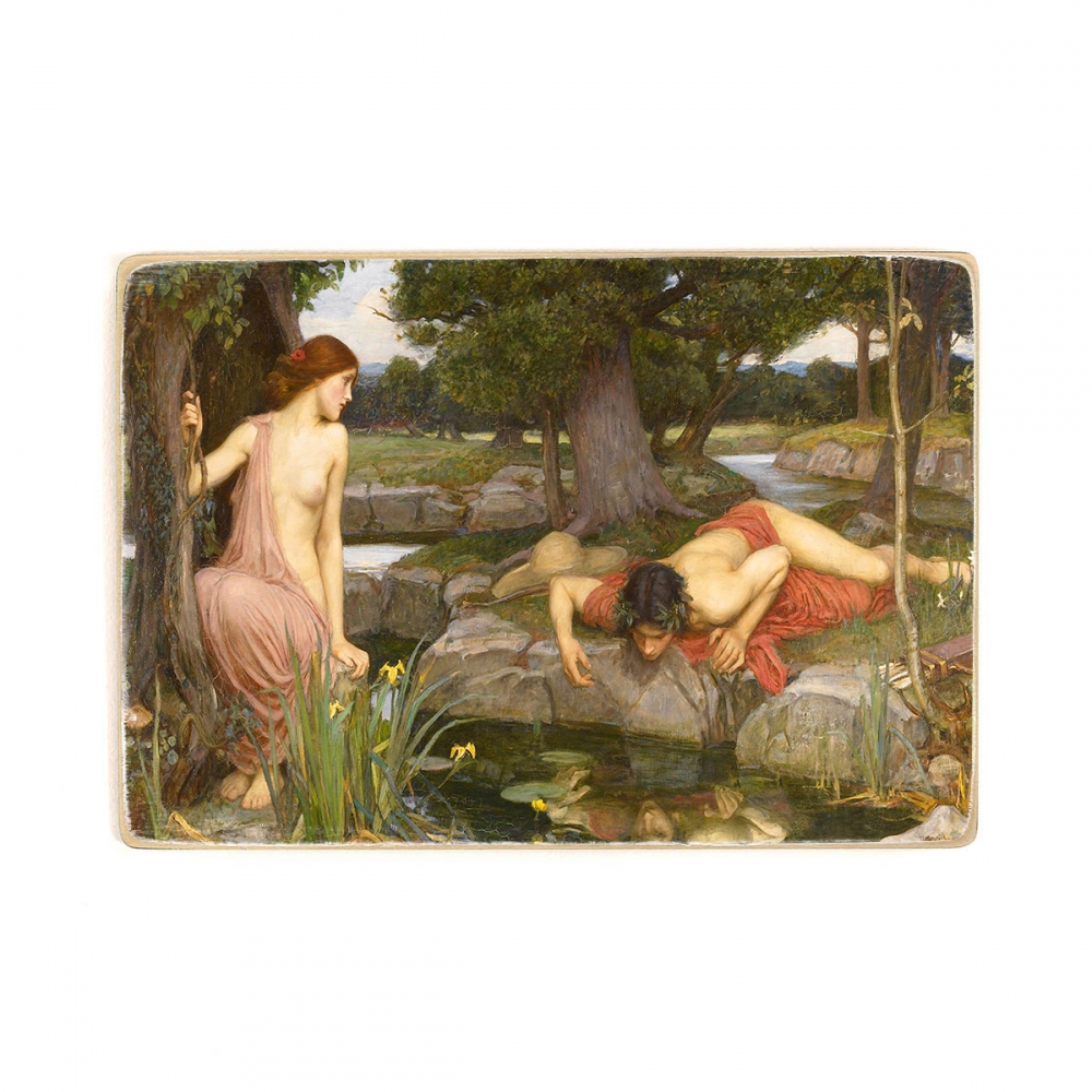 

Деревянный постер Искусство John William Waterhouse - Echo and Narcissus А2
