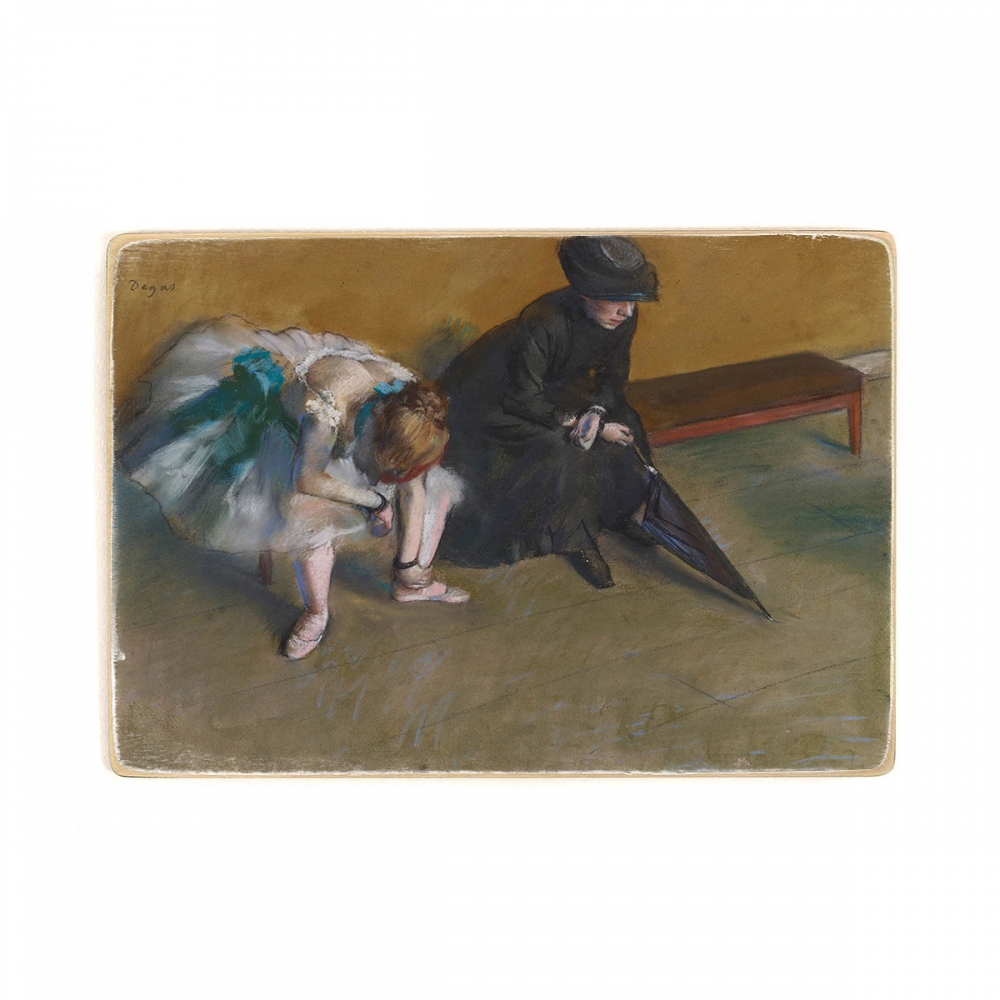 

Деревянный постер Искусство Edgar Degas - Waiting А2