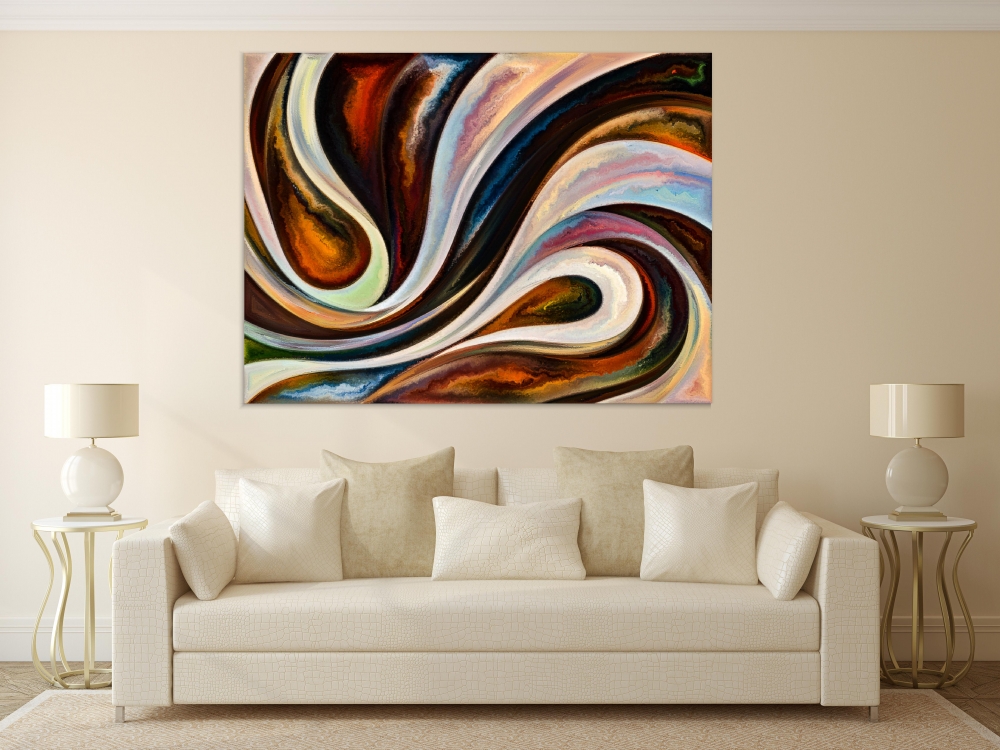 

Картина на холсте Абстракция Paint Flow 90х120 см.