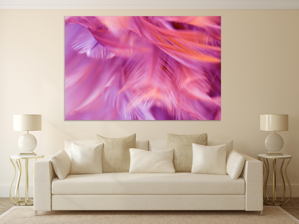 

Картина на холсте Абстракция Soft Bird Feathers 90х120 см.