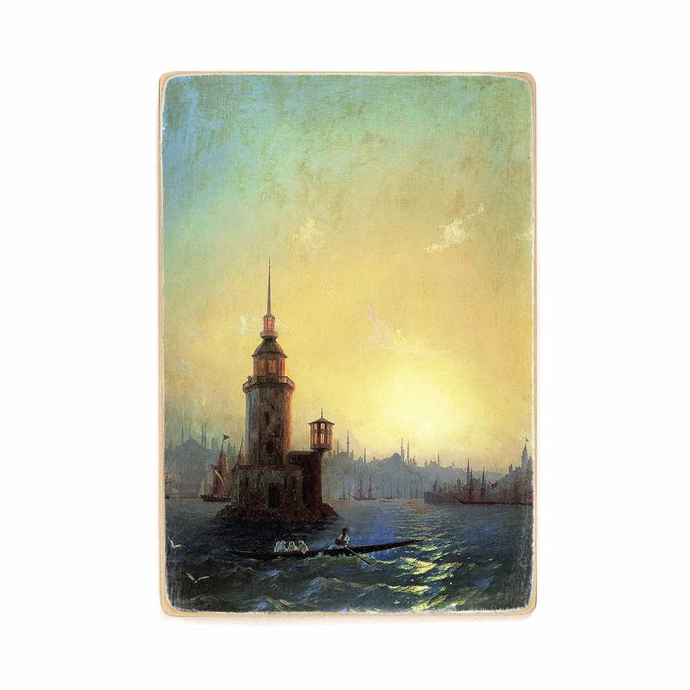 

Деревянный постер Искусство Ivan Aivazovsky - View of Leandrovsk tower in Constantinople (1848) А2