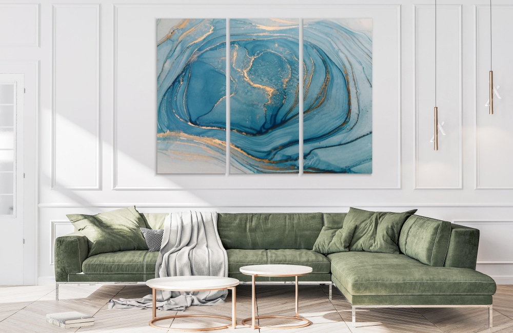

Картина на холсте Модульные Модульная картина Gold Painting 3 картины 70х140 см.