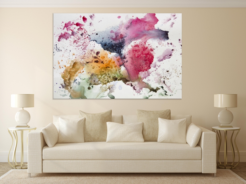 

Картина на холсте Абстракция Abstract Watercolor Painting 75х100 см.