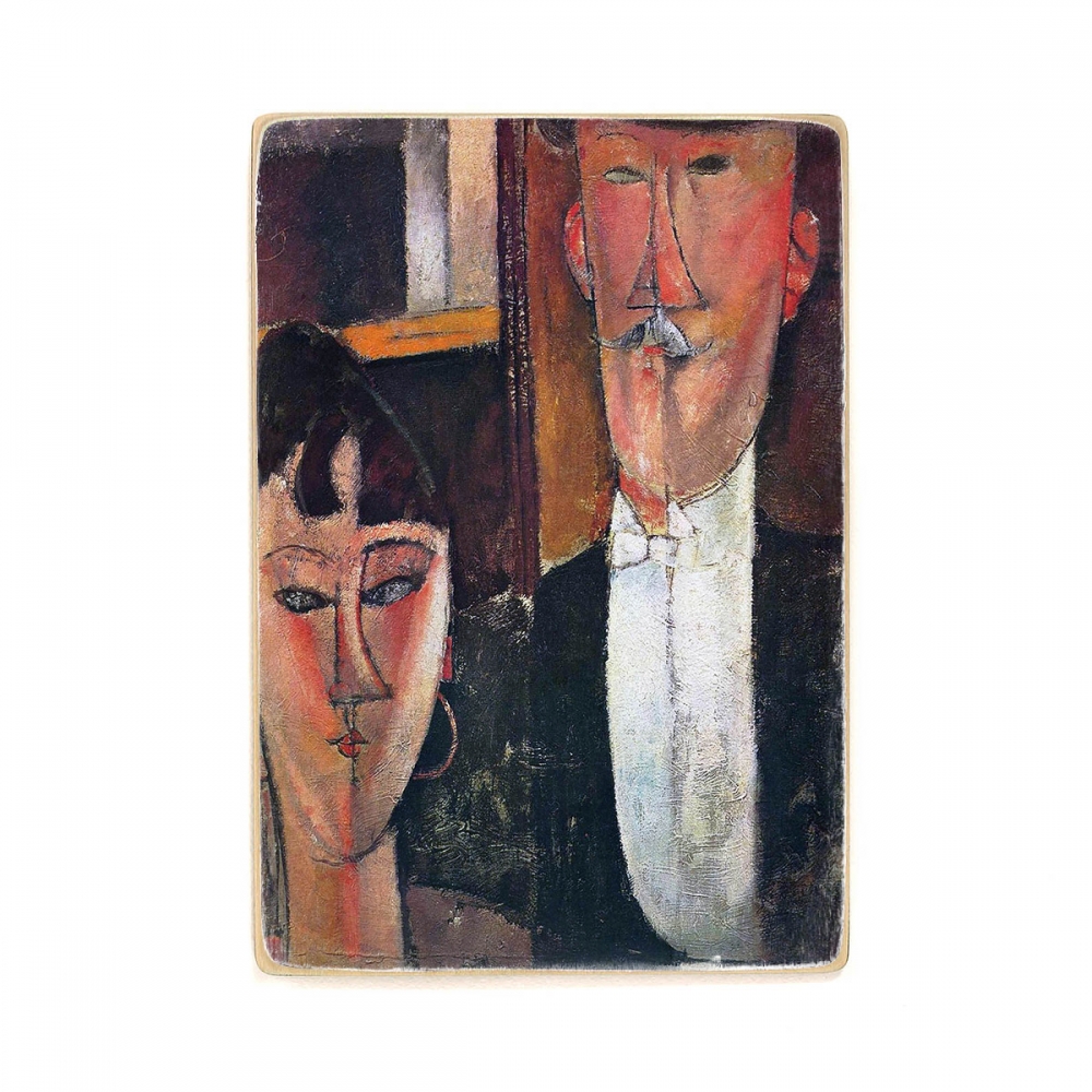 

Деревянный постер Искусство Amedeo Modigliani - Bride and Groom (1915) А1