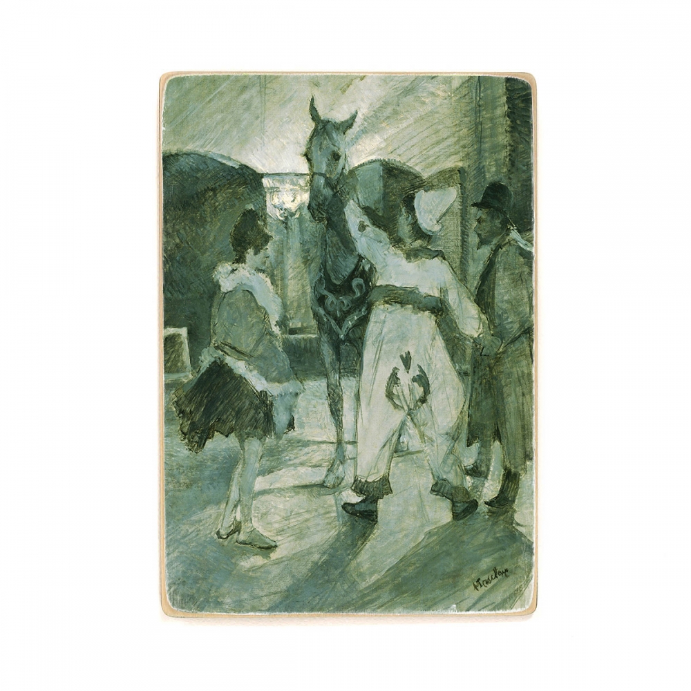 

Деревянный постер Искусство Henri de TOULOUSE-Lautrec - In the Wings at the Circus А2