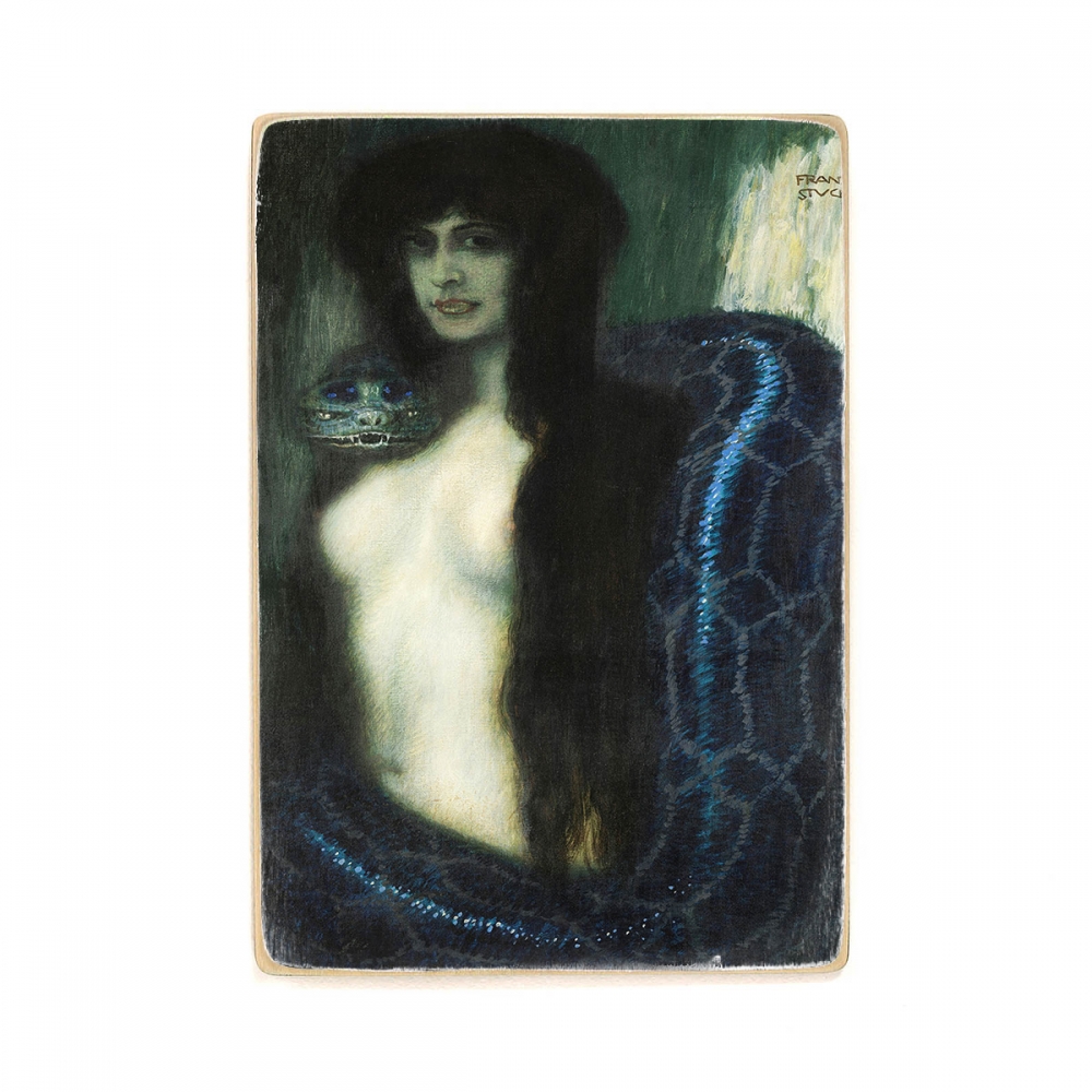 

Деревянный постер Искусство The sin - Franz Von Stuck (circa 1909) А1