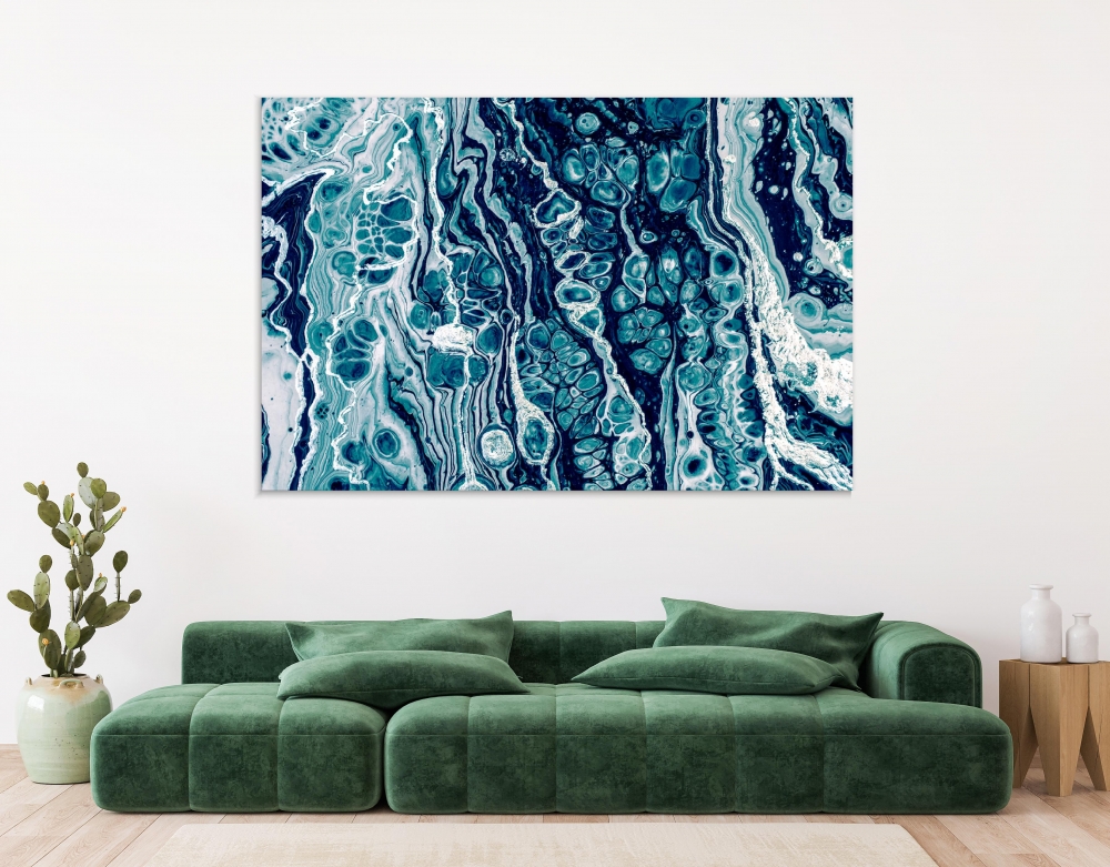 

Картина на холсте Абстракция Mixture Of Blue And White Colors 50х65 см.