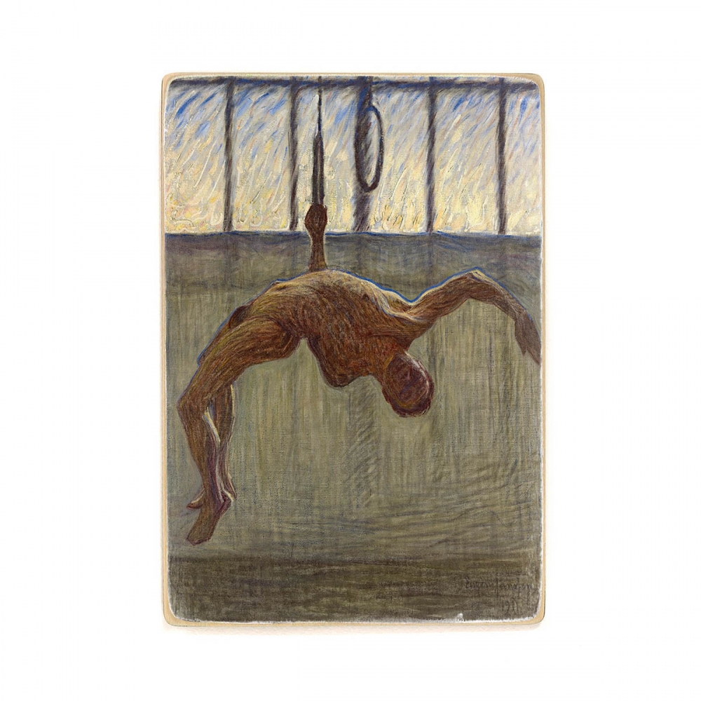

Деревянный постер Искусство Eugène Jansson - Ring gymnast I А1