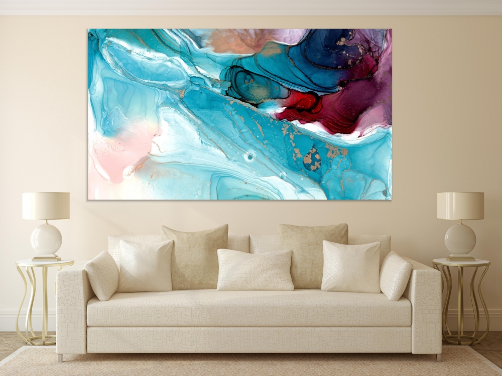 

Картина на холсте Абстракция Waves And Whirlpools 60х120 см.