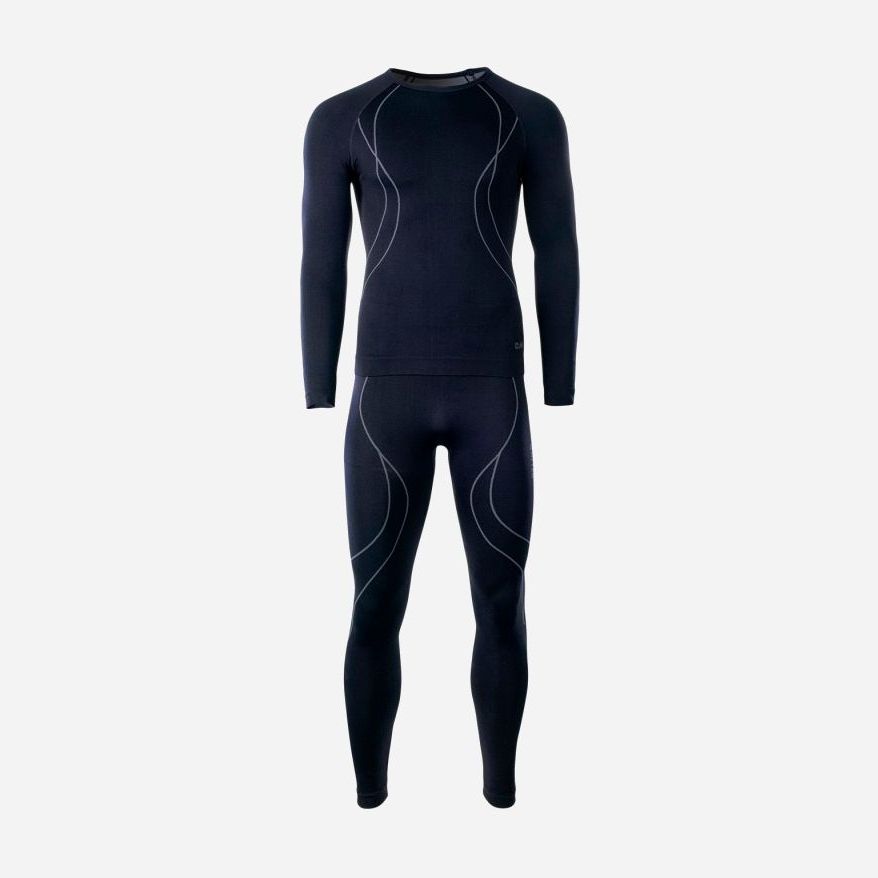 

Комплект (кальсоны + футболка с длинными рукавами) HI-TEC Ikar Set-Black/Grey  Черный с серым, Комплект (кальсоны + футболка с длинными рукавами) HI-TEC Ikar Set-Black/Grey XL Черный с серым
