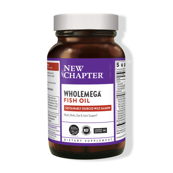 

Жир аляскинского лосося Wholemega Fish Oil New Chapter 1000 мг 30 капсул (NCR061)