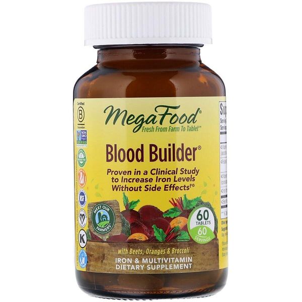 

Строитель крови Blood Builder MegaFood 60 таблеток (MF038)
