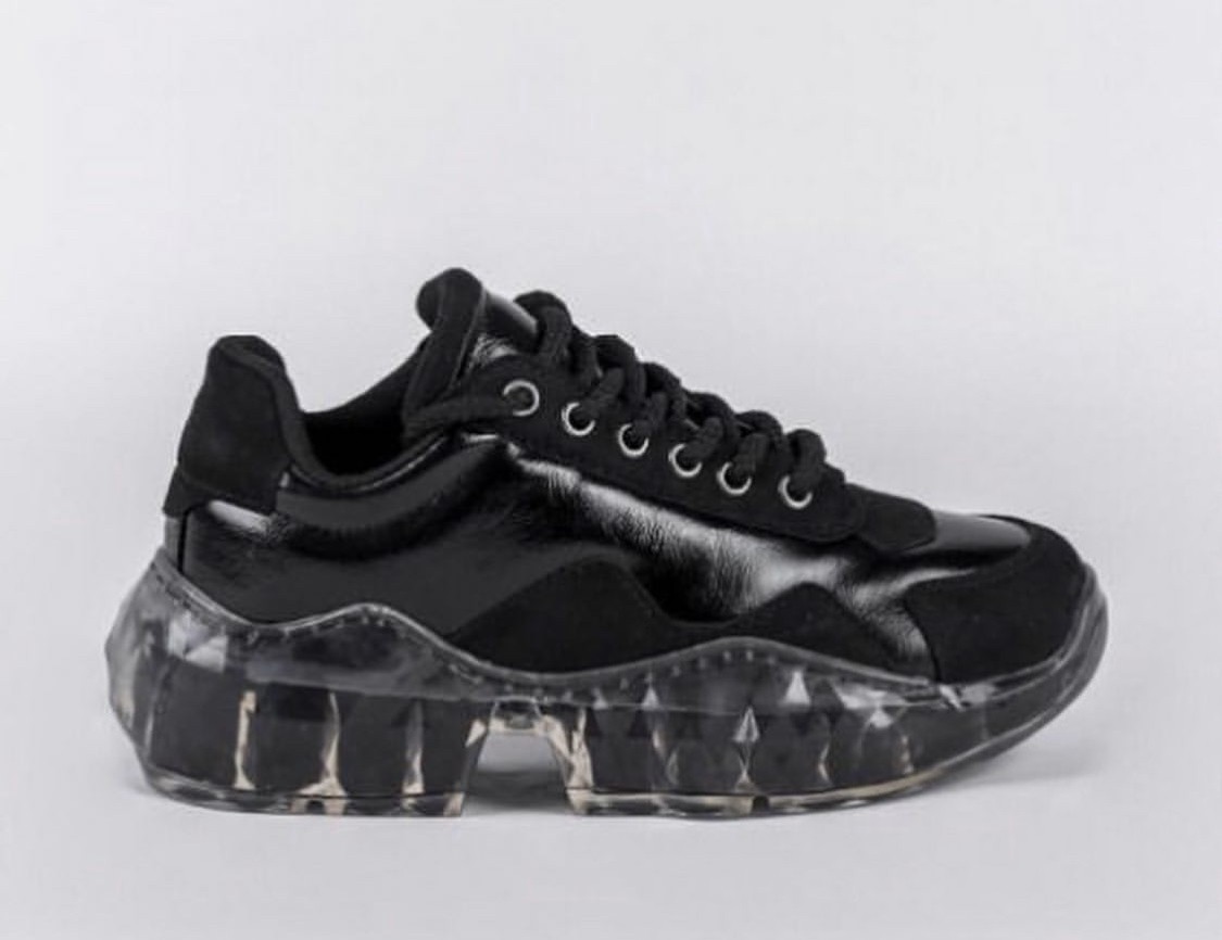 

Женские кроссовки Sofi&Mshoes Чёрные на силиконовой подошве 39 (24,5см-25см)