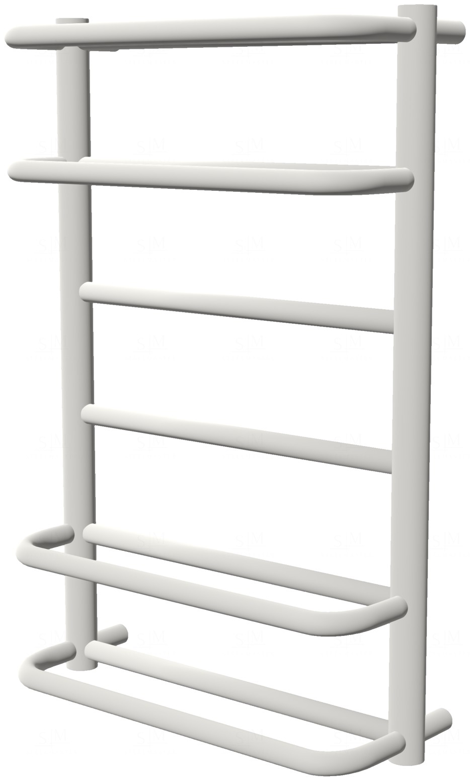 

Белая сушилка для полотенец Comfort 6 RAL9016 лесенка 650x432, white
