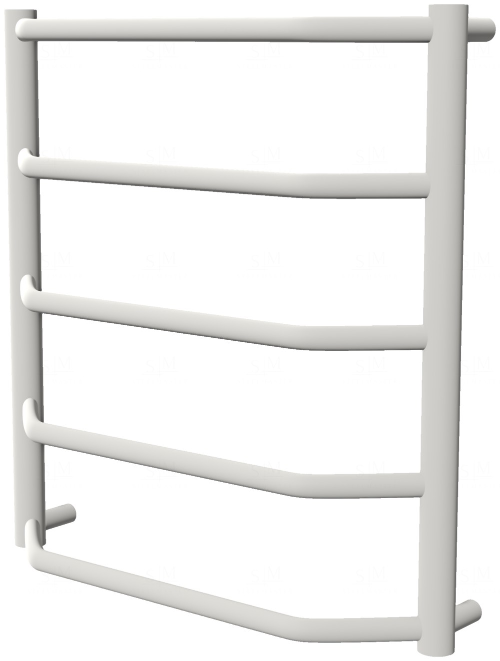 

Белый полотенцесушитель Standart 5 RAL9016 лесенка 550x532, white