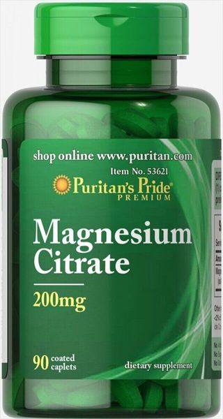 

Магний цитрат Magnesium Citrate Puritan's Pride 200 мг 90 капсул (PP340)