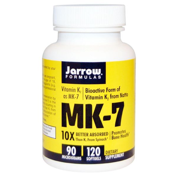 

Витамин К2 Vitamin K2 as MK-7 Jarrow Formulas 90 мкг 120 капсул (JF086)