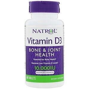 

Витамин D3 Vitamin D3 Natrol 10000 МЕ 60 таблеток (NTRL036)