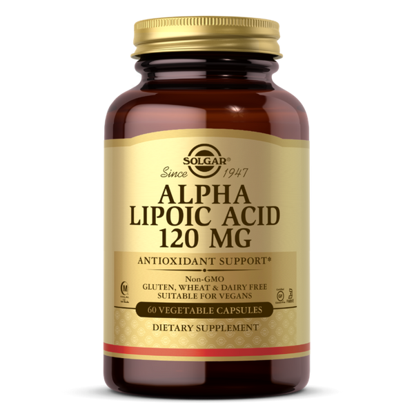 

Альфа-липоевая кислота Alpha Lipoic Acid Solgar 120 мг 60 капсул (SOL009)