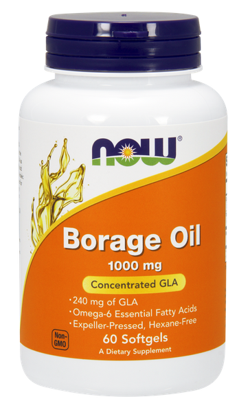 

Масло огуречника Borage Oil Now Foods 1000 мг 60 капсул (NF503)