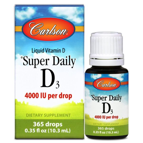 

Витамин D3 Vitamin D3 Carlson Labs 4000 МЕ 10.3 мл (CAR028)