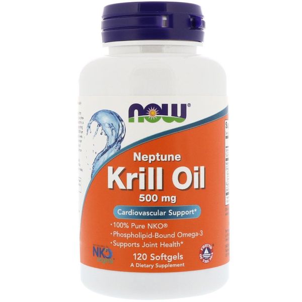 

Масло криля Krill Oil Neptune Now Foods 1000 мг 120 капсул (NF7120)
