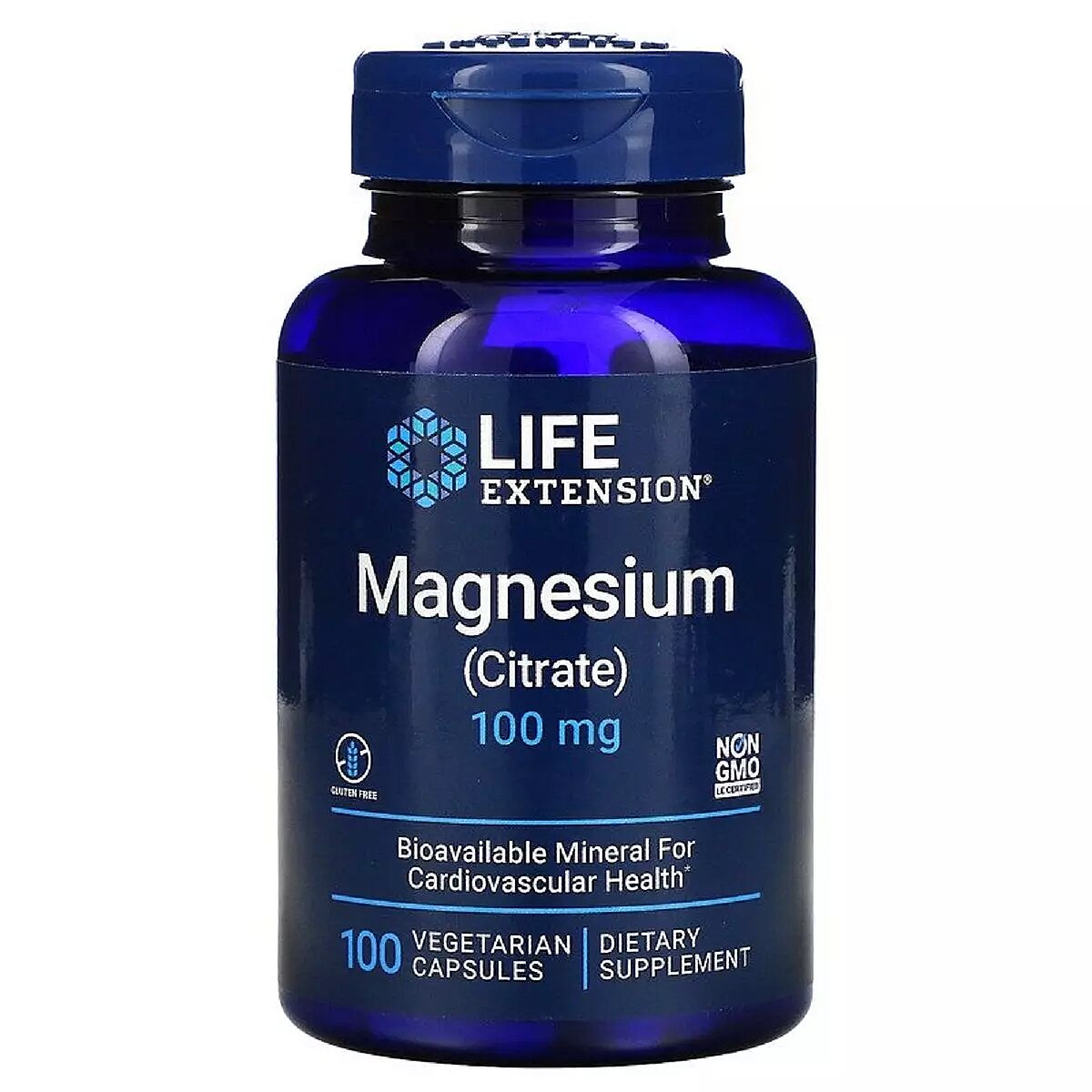 

Цитрат магния Magnesium Citrate Life Extension 100 мг 100 капсул (LE022)