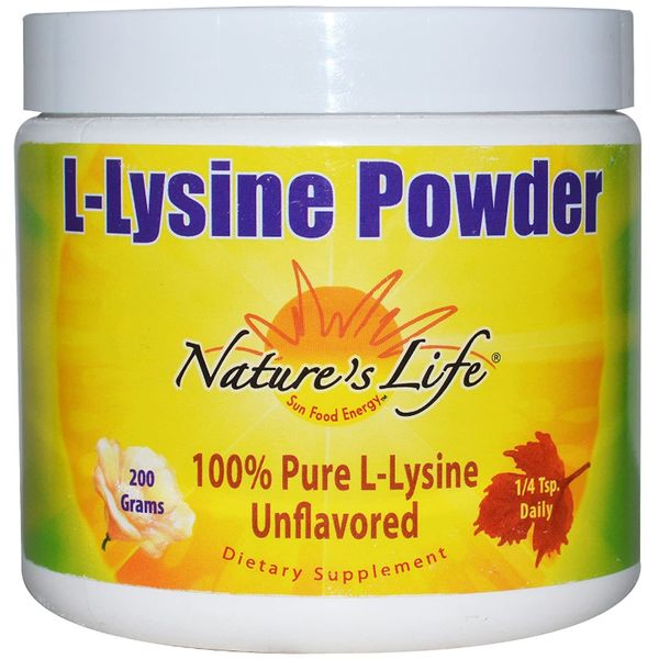 

L-лизин L-Lysine Powder Nature's Life 200 г (NL007)
